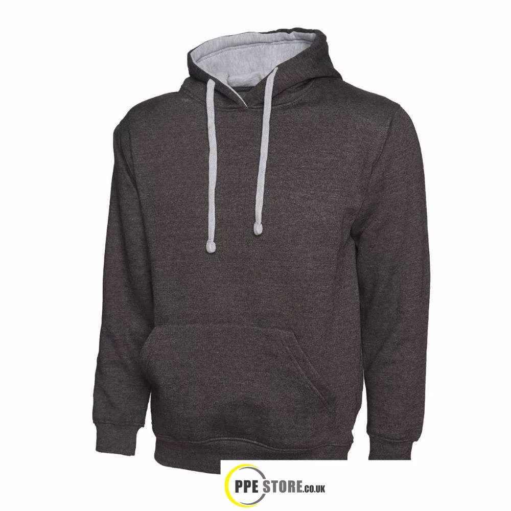 Uneek Clothing UC507 Contrast Hooded Sweatshirt - Image 3