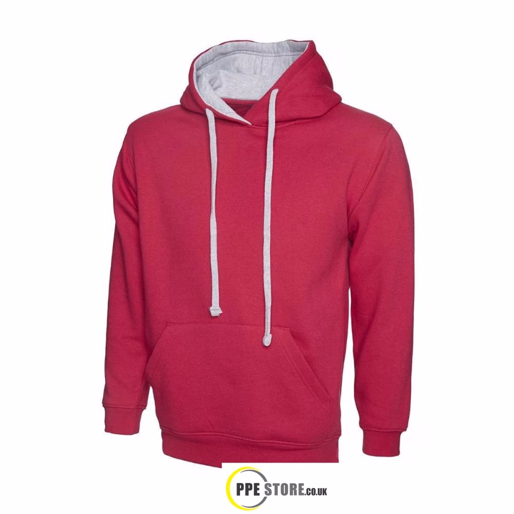 Uneek Clothing UC507 Contrast Hooded Sweatshirt - Image 4