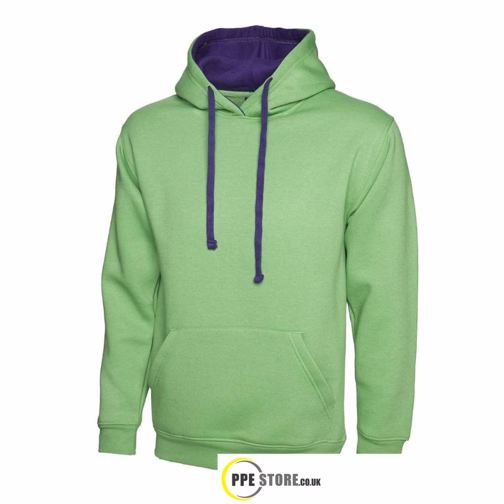 Uneek Clothing UC507 Contrast Hooded Sweatshirt - Image 6