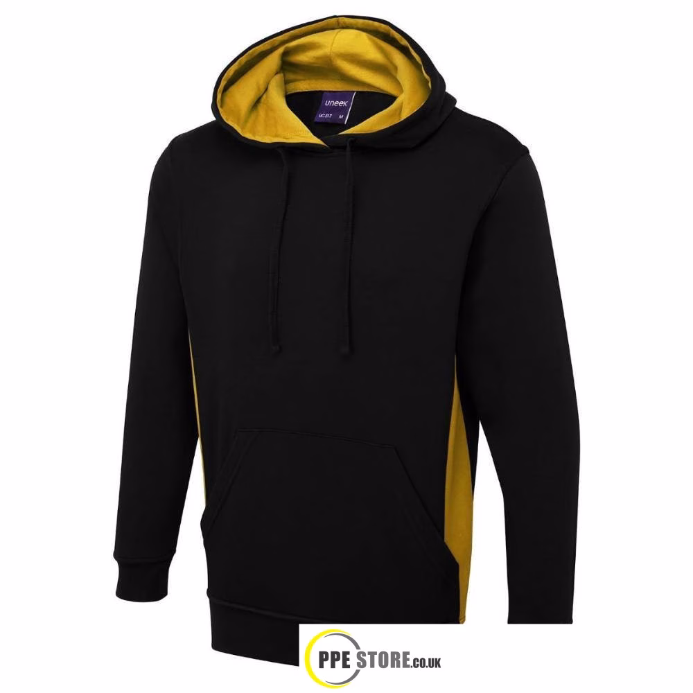 Uneek Clothing UC517 Two Tone Hooded Sweatshirt - Image 3