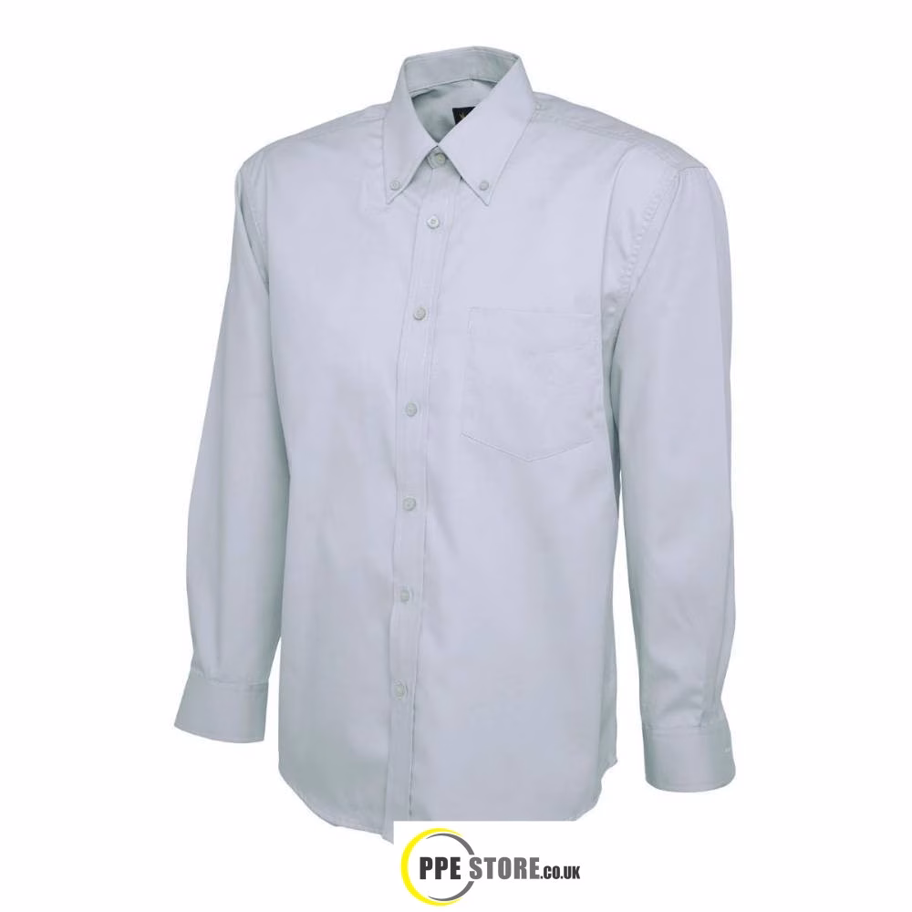 Uneek Clothing UC701 Mens Pinpoint Oxford Full Sleeve Shirt - Image 3