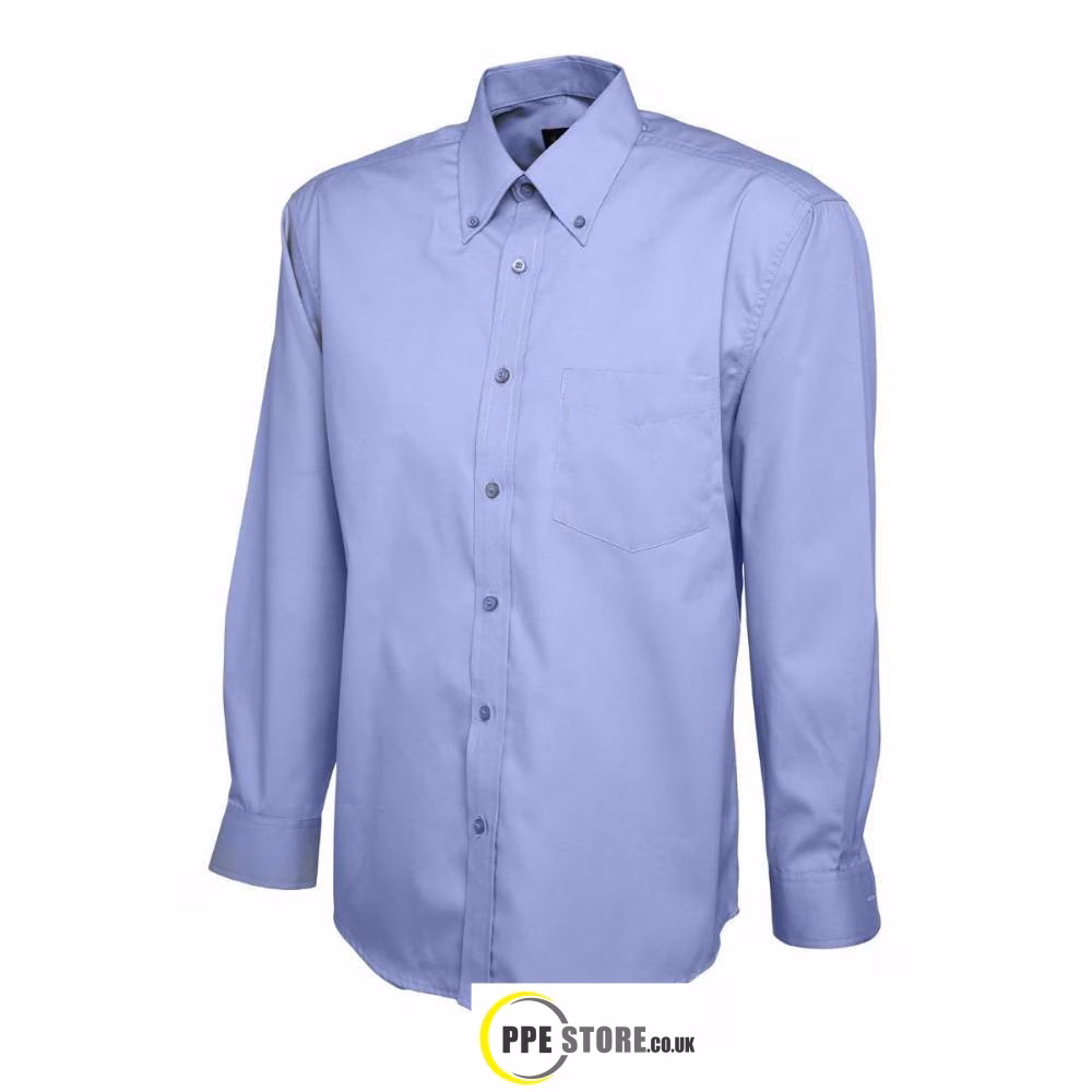 Uneek Clothing UC701 Mens Pinpoint Oxford Full Sleeve Shirt - Image 4