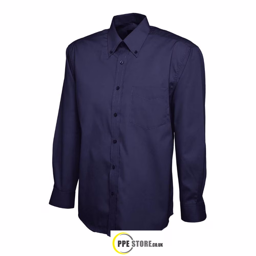 Uneek Clothing UC701 Mens Pinpoint Oxford Full Sleeve Shirt - Image 5