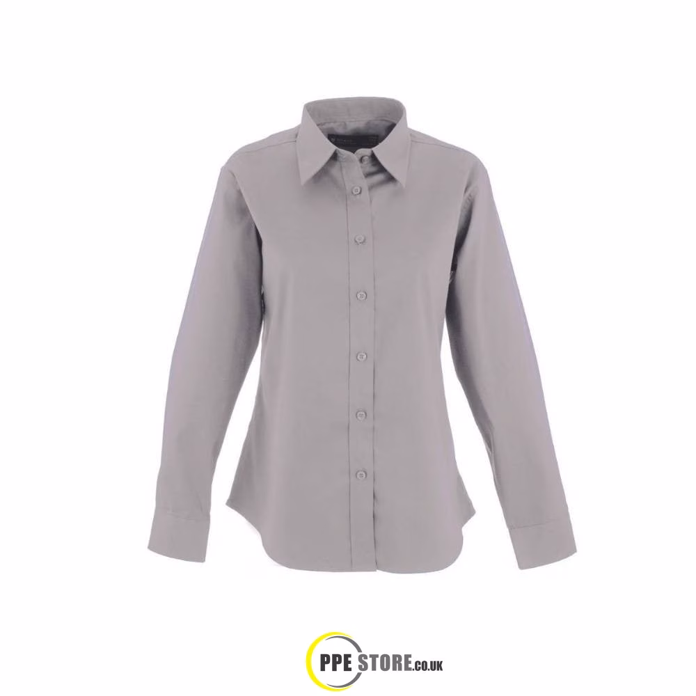 Uneek Clothing UC703 Ladies Pinpoint Oxford Full Sleeve Shirt - Image 6