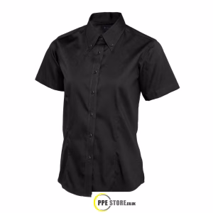 Uneek Clothing UC704 Ladies Pinpoint Oxford Half Sleeve Shirt