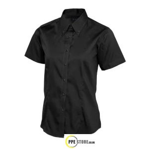 Uneek Clothing UC704 Ladies Pinpoint Oxford Half Sleeve Shirt