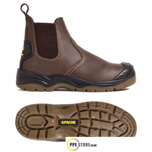 Apache AP715SM Safety Work Boots Brown S3