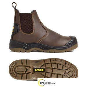 Apache AP715SM Safety Work Boots Brown S3