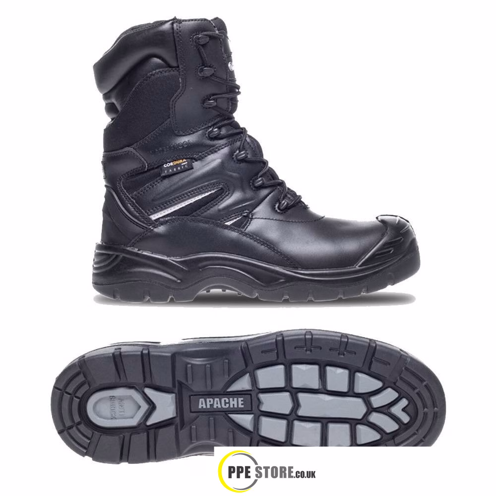 Apache COMBAT Safety Boots Black S3 WR SRC HRO