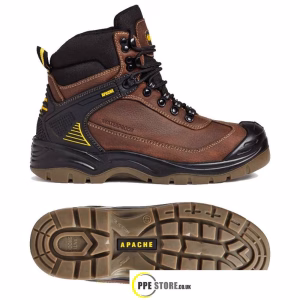 Apache Ranger Safety Work Boots Brown S3 WR SRA