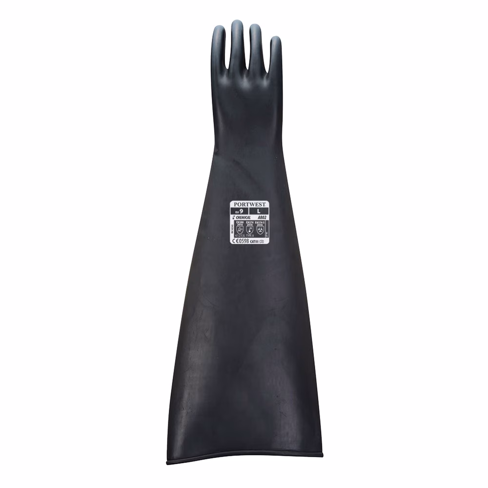 Portwest A803 Heavyweight Latex Rubber Gauntlet 600mm - Image 3
