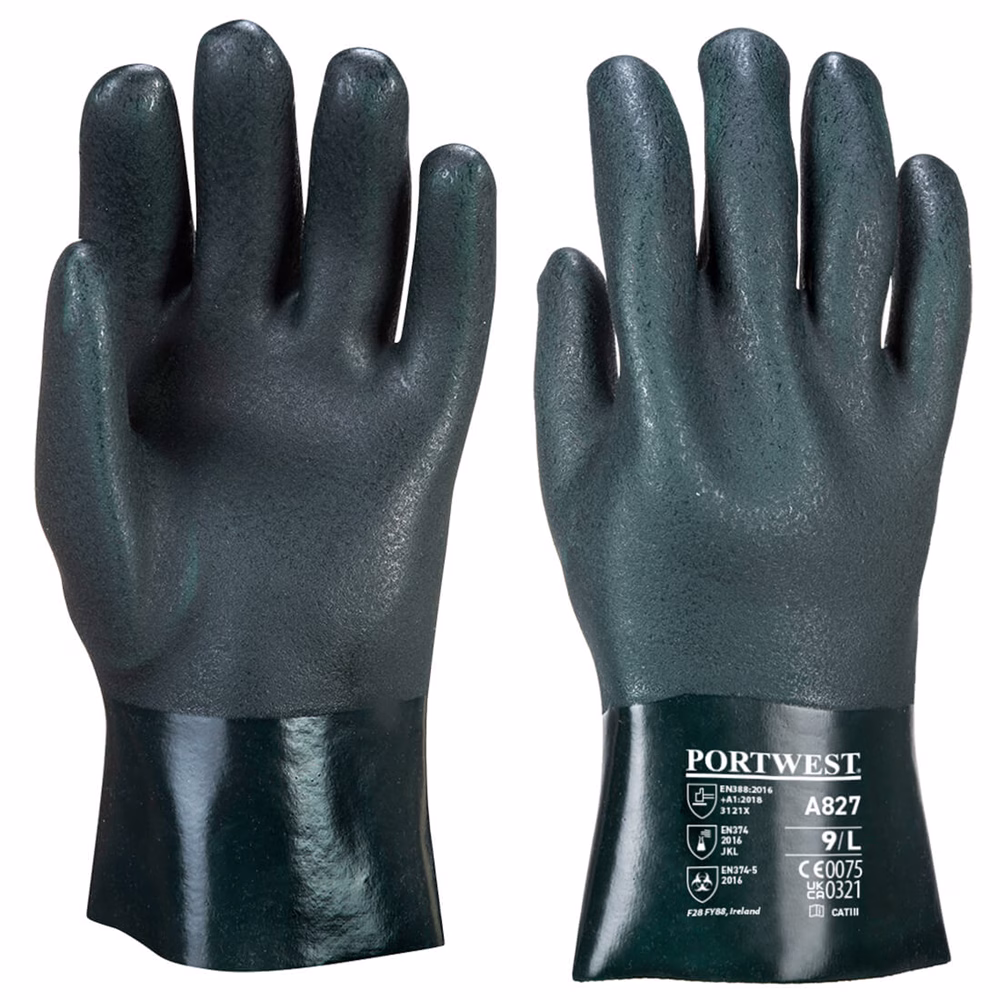 Portwest A827 Double Dipped PVC Gauntlet - XL