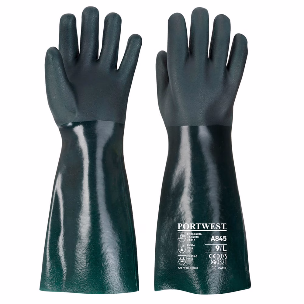 Portwest A845 Double Dipped PVC Gauntlet - XL