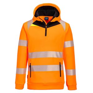 Portwest DX482 DX4 Hi-Vis 1/4 Zip Hoodie - Various Colours