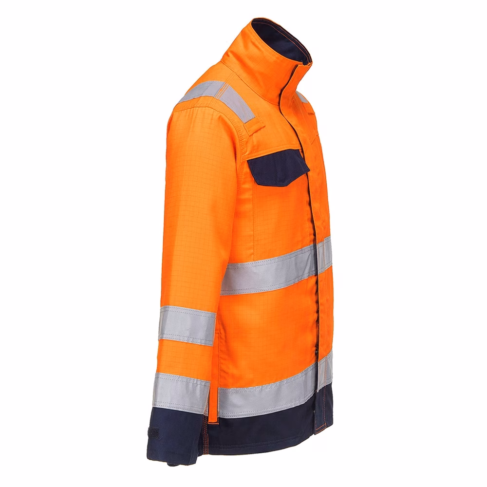 Portwest MV35 Modaflame RIS Orange/Navy Jacket - Image 5