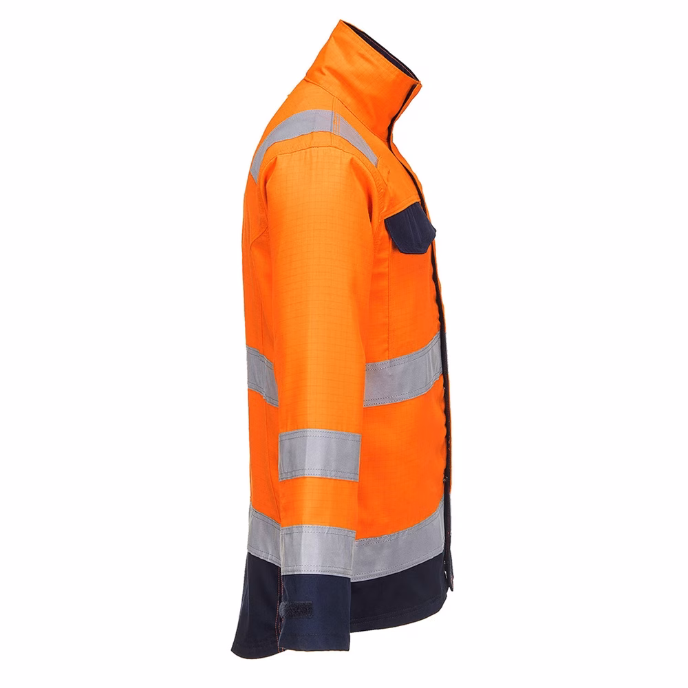 Portwest MV35 Modaflame RIS Orange/Navy Jacket - Image 7