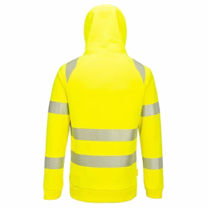 Portwest-DX482-DX4-Hi-Vis-14-Zip-Hoodie-YellowBlack.