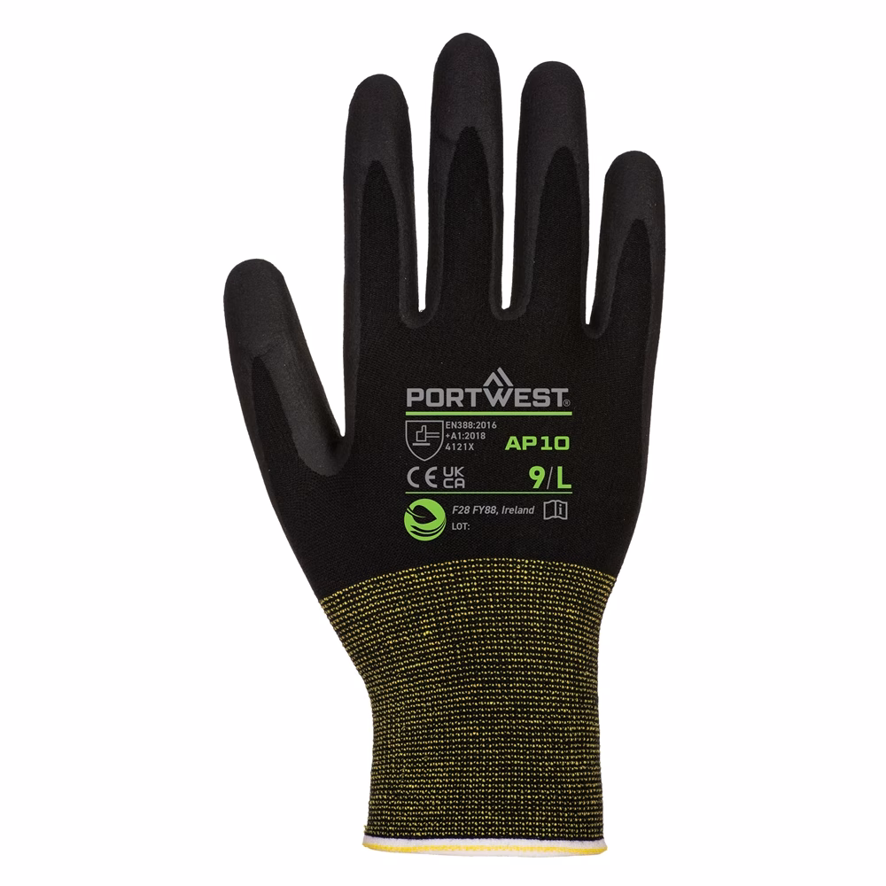 Portwest AP10 NPR15 Foam Nitrile Bamboo Glove (Pk12) - Image 3