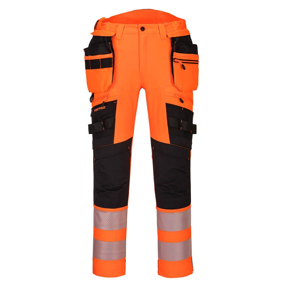 Portwest DX442 DX4 Hi-Vis Detachable Holster Pocket Trouser - Various Colours