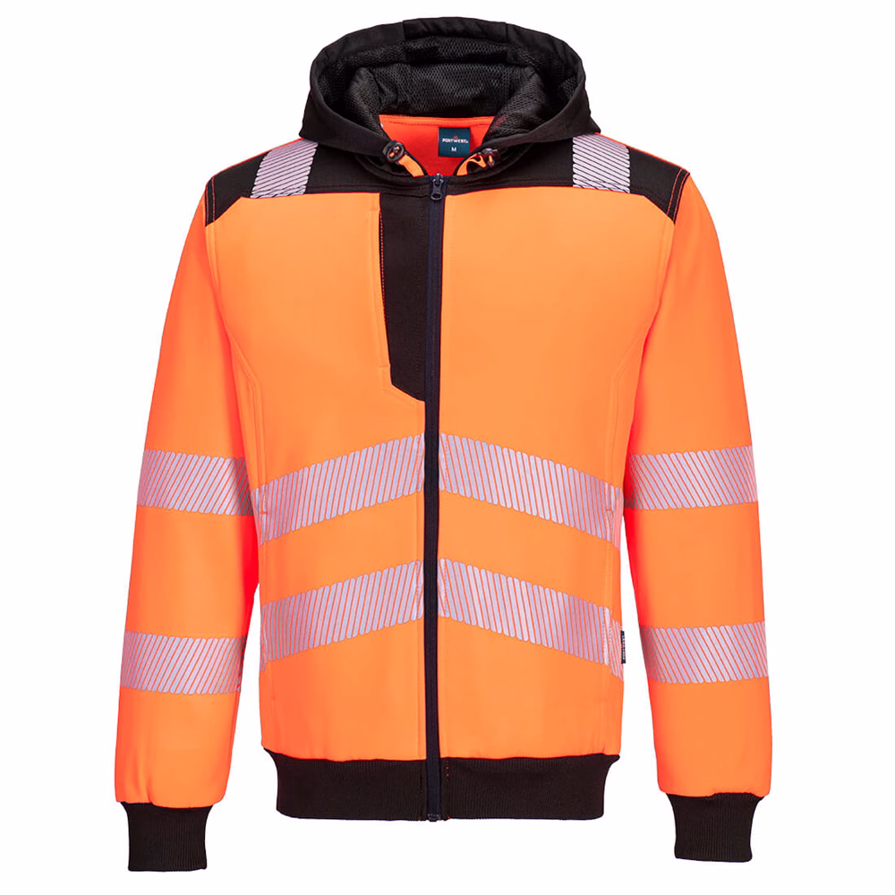 Portwest PW327 PW3 Hi-Vis Zip Hoodie -Various Colours