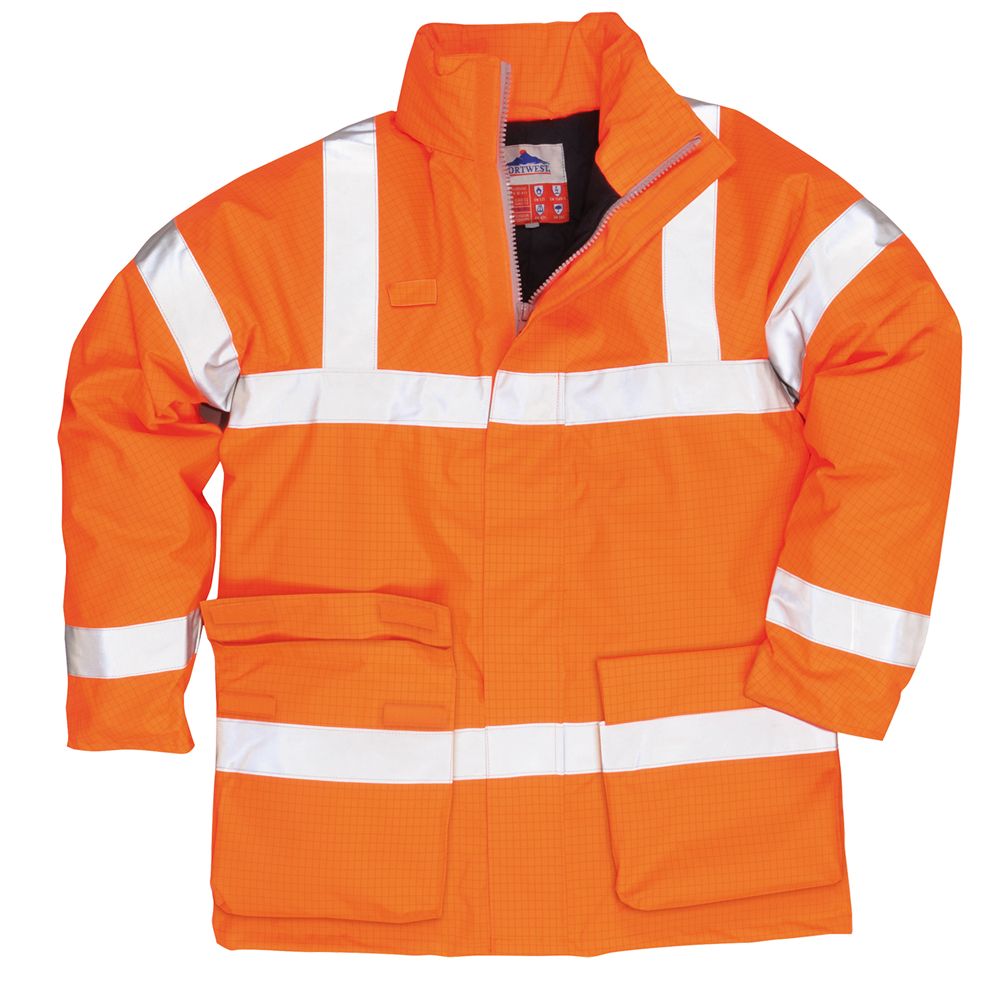 Portwest S778 Bizflame Rain Hi-Vis Antistatic FR Jacket - Various Colours
