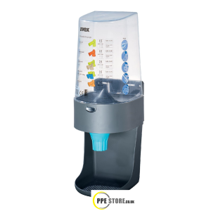 uvex "one 2 click", earplug dispenser, clear SNR N/A
