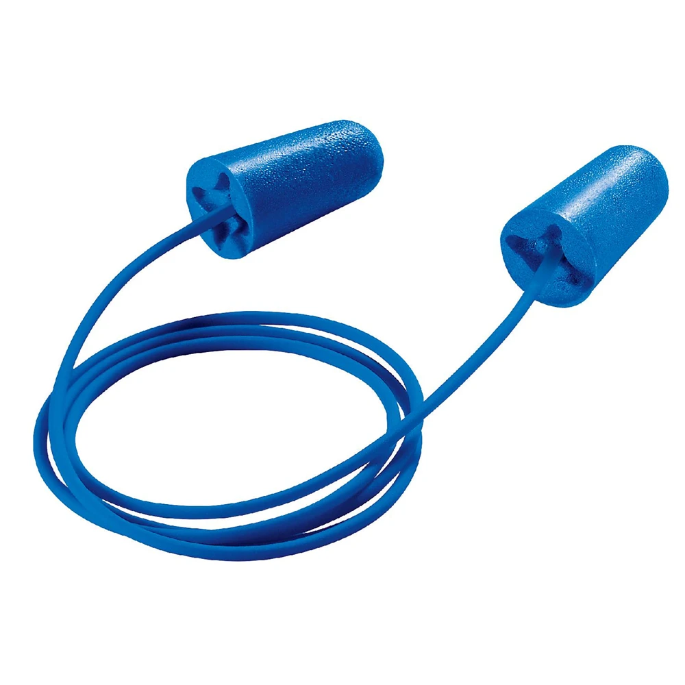 uvex x-fit detec, with cord, blue, Medium SNR 37 (100 Pairs)