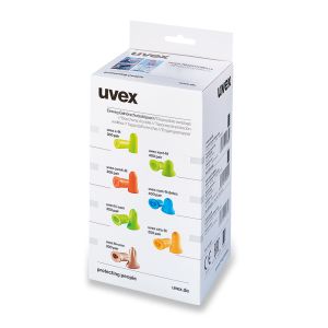 uvex x-fit, dispenser refill box, white, Medium SNR 37 (300 Pairs)