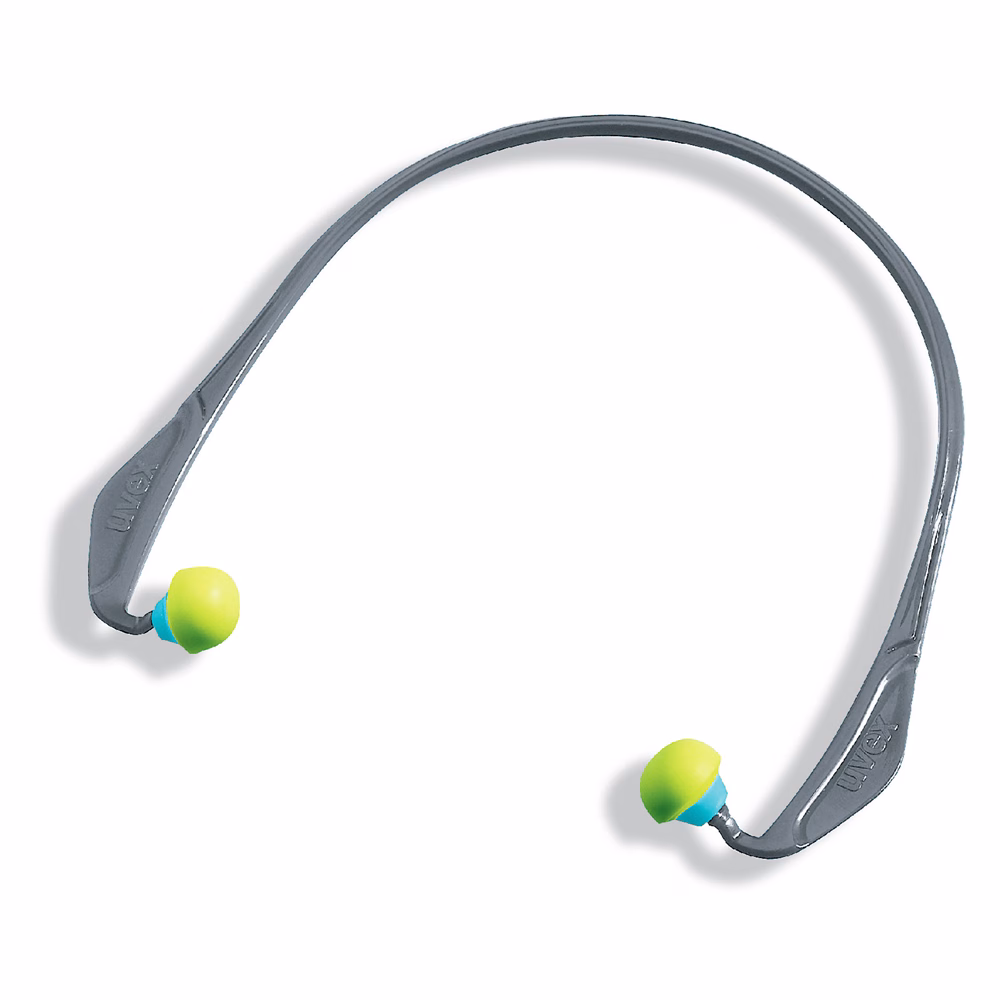 uvex x-cap, earband, grey/lime, SNR 24 (Pack Of 15)