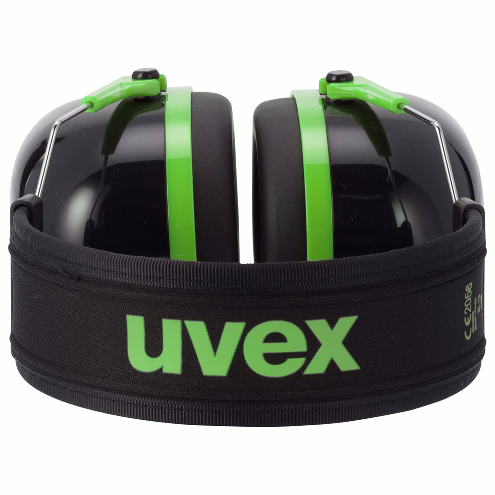 uvex K1, earmuffs, black/green, adjustable SNR 28 - Image 4