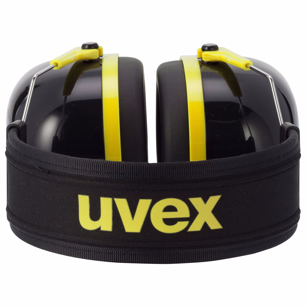 uvex K2, earmuffs, black/yellow, adjustable SNR 32 - Image 4