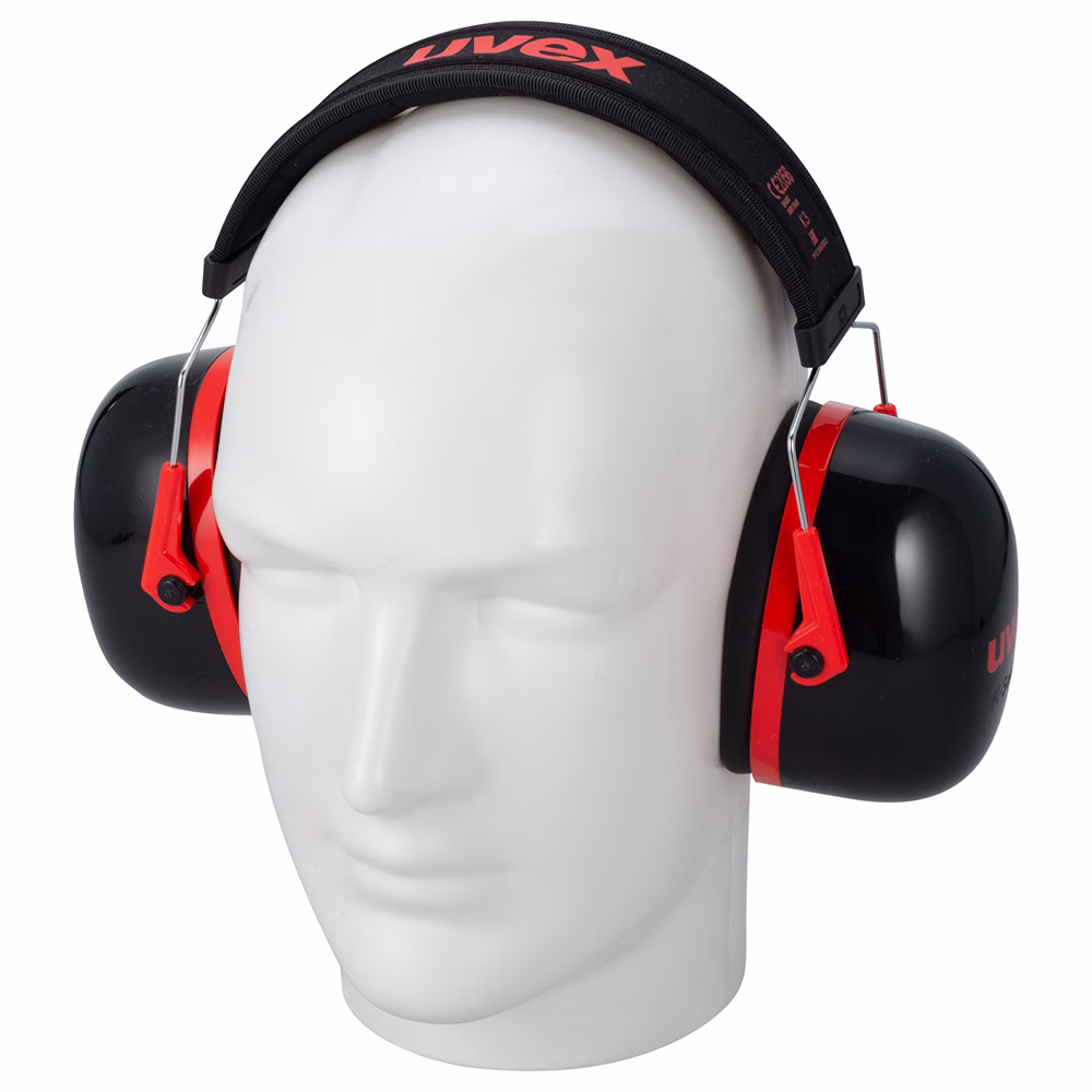uvex K3, earmuffs, black/red, adjustable SNR 33 - Image 7