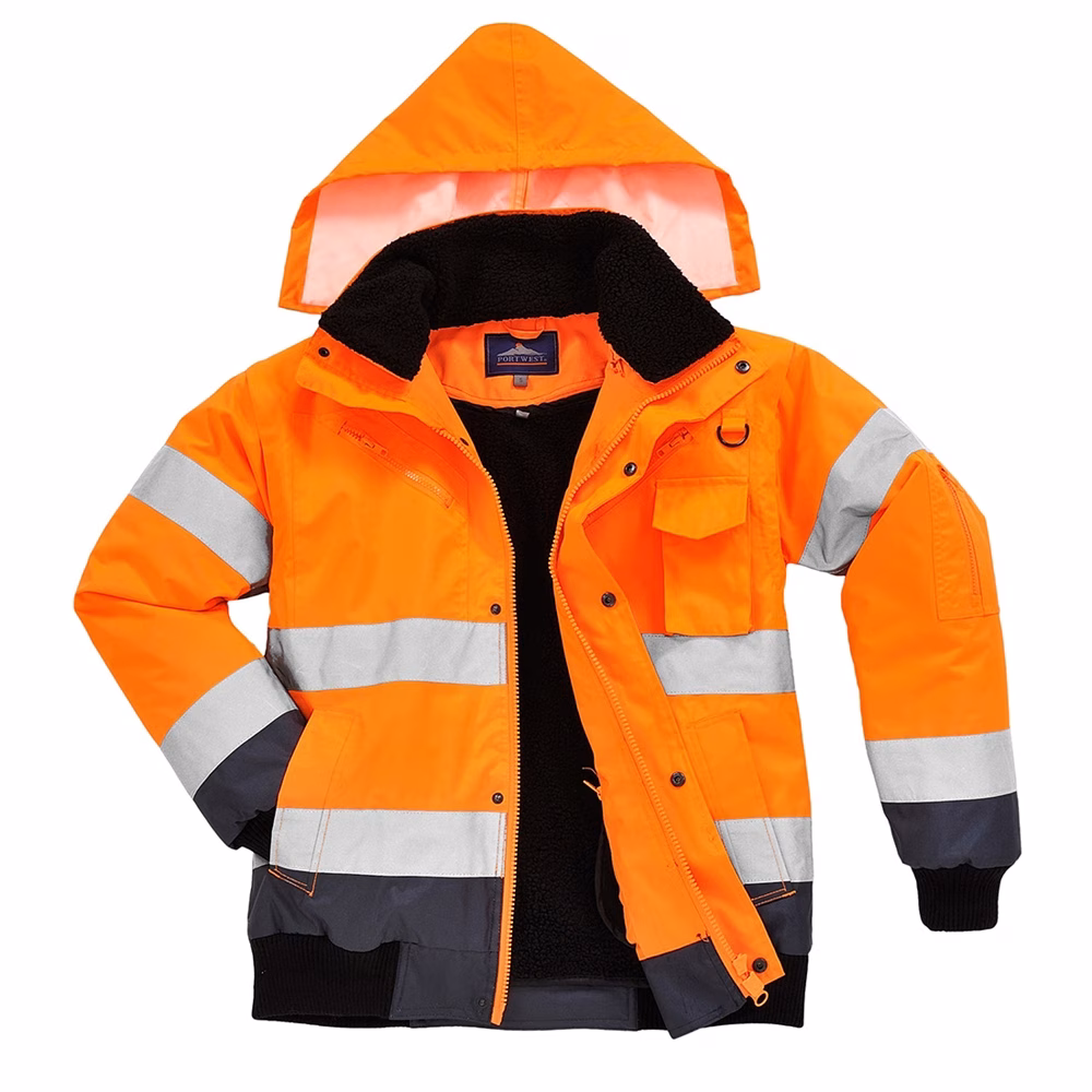 Portwest C465 Hi-Vis Contrast Bomber Jacket - Various Colours - Image 3