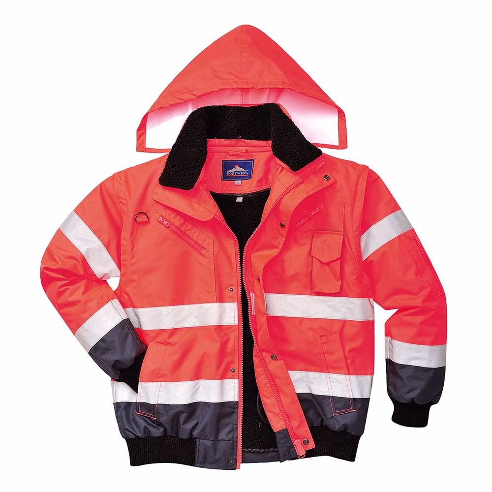 Portwest C465 Hi-Vis Contrast Bomber Jacket - Various Colours - Image 11