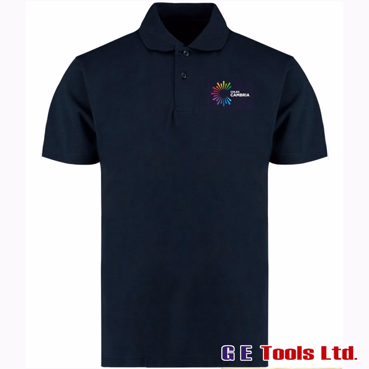 Coleg-Cambria-Navy-Blue-Polo-Shirt