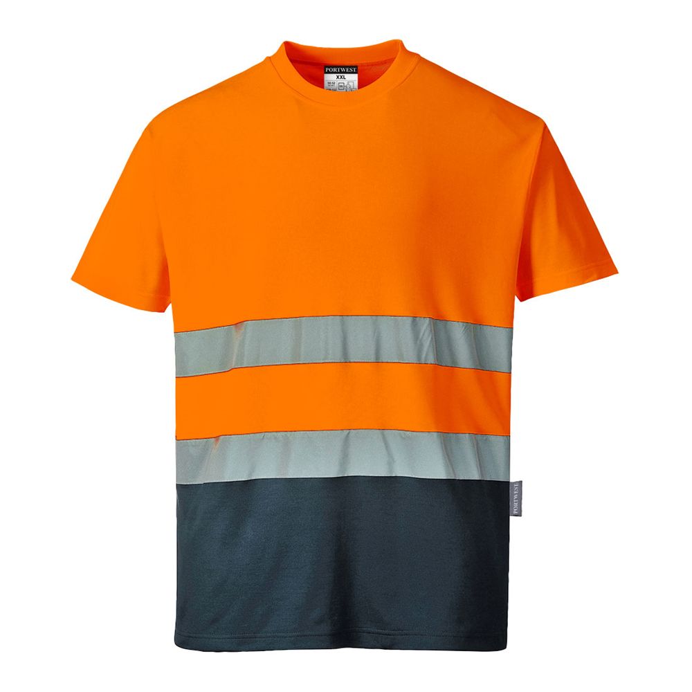 Portwest S173 Two Tone Cotton Comfort T-Shirt - Various Colours