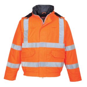 Portwest S773 Bizflame Rain Hi-Vis Antistatic FR Bomber Jacket - Various Colours