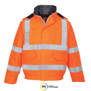 Portwest S773 Bizflame Rain Hi-Vis Antistatic FR Bomber Jacket - Various Colours
