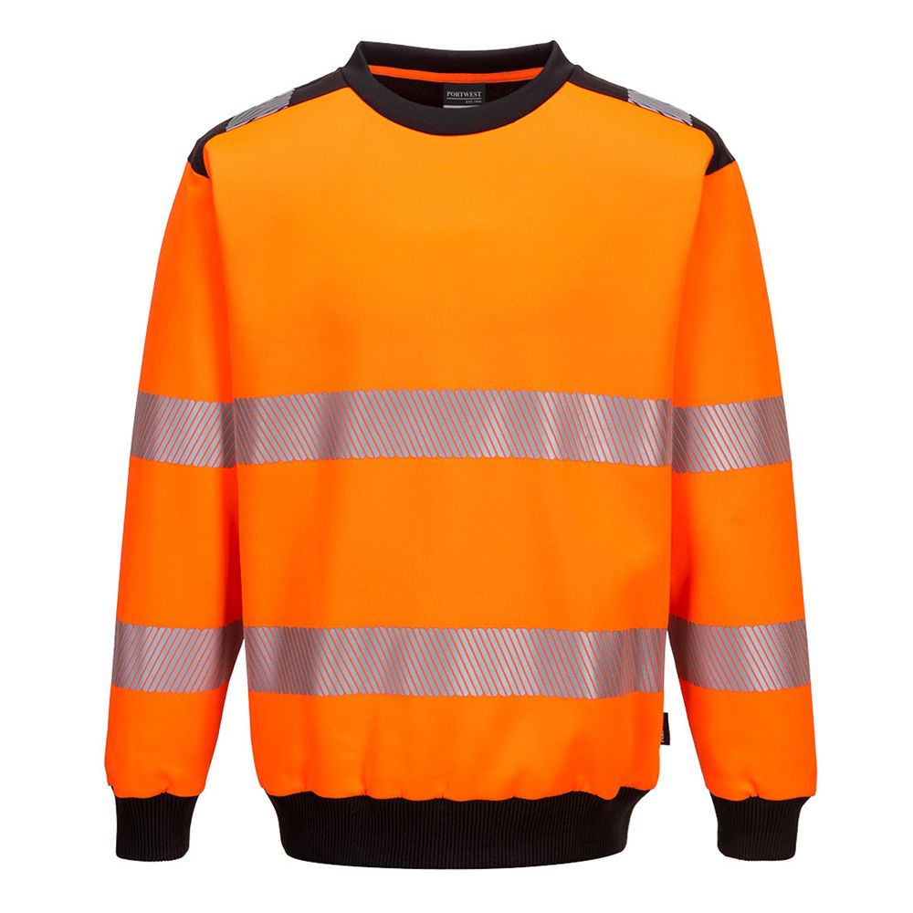 Portwest PW379 PW3 Hi-Vis Crew Neck Sweatshirt - Various Colours