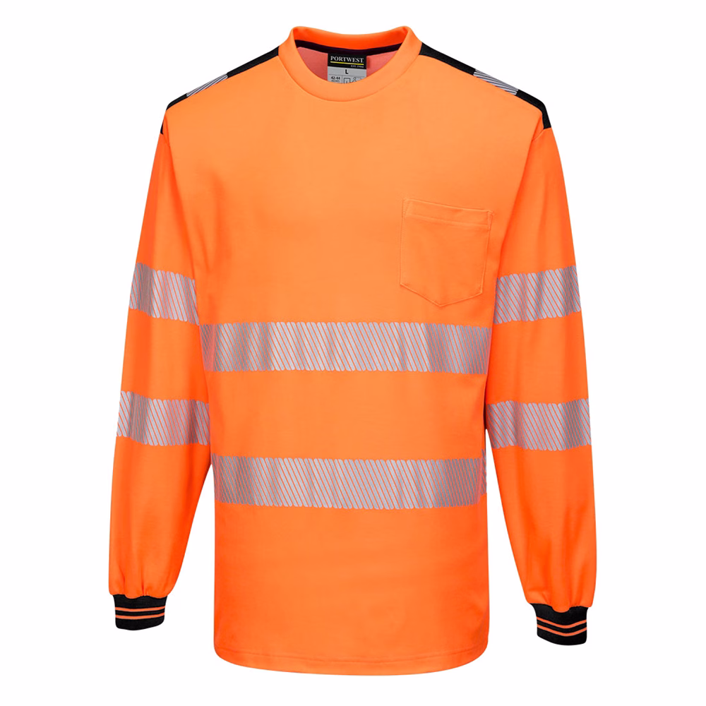 Portwest T185 PW3 Hi-Vis T-Shirt L/S - Various Colours