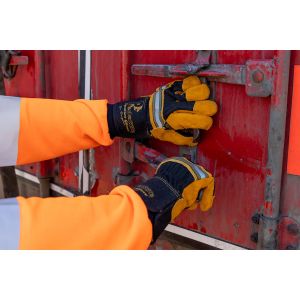 Pred Supreme Bright Orange, Split Leather Heavy-Duty Rigger