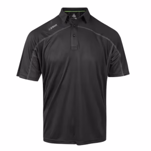 Apache Langley Black Performance Polo