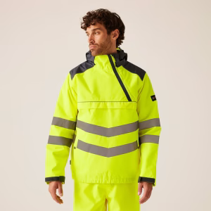 Regatta TRA316 Men's Hi-Vis Waterproof Insulated Reflective Overhead Bomber Jacket - Various Colours